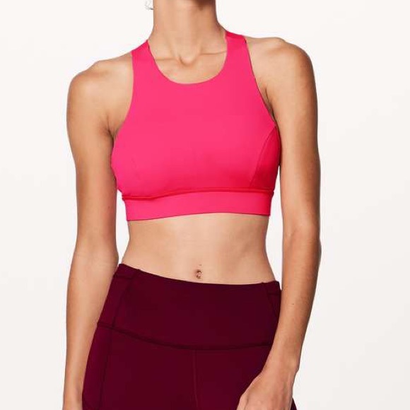 Lululemon Fast & Free Bra (Nulux) Color Razzle - Picture 3 of 8